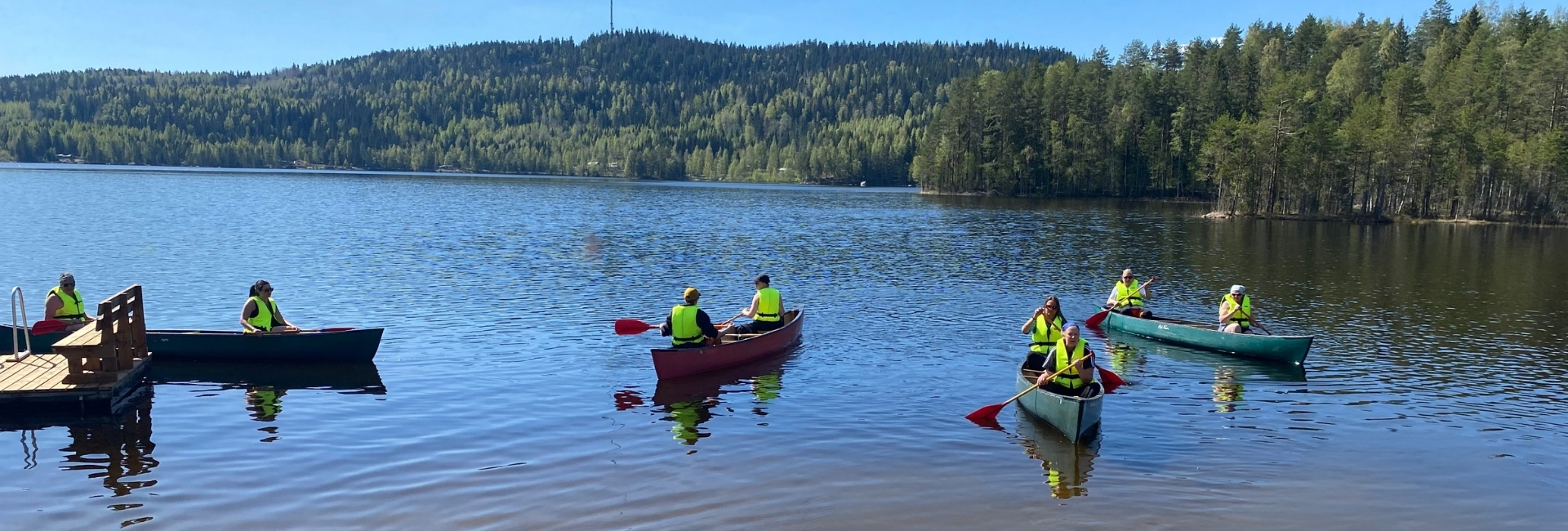 Canoe trip on Lake Jero